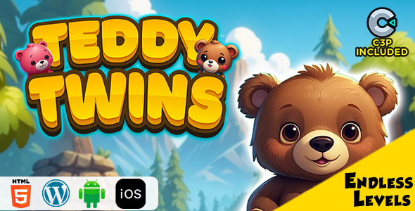 Teddy Twins HTML5 Construct 3 Game - CodeCanyon Item for Sale