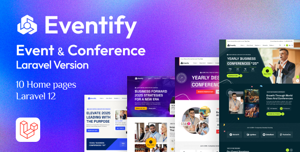 Eventify - Event & Conference Booking Laravel Script by archielite