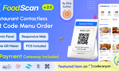 FoodScan - Qr Code Restaurant Menu Maker and Contactless Table Ordering ...