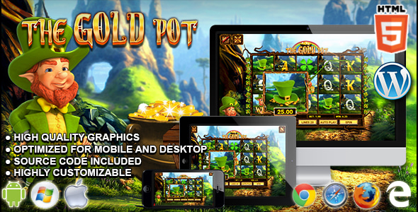 The Gold Pot Slot Machine - Premium HTML5 Casino Game - CodeCanyon Item for Sale