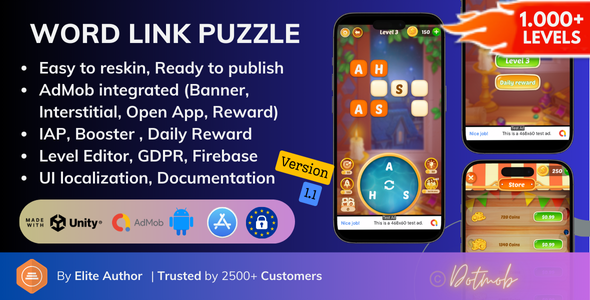 Word Link Puzzle - Unity Complete Games - CodeCanyon Item for Sale