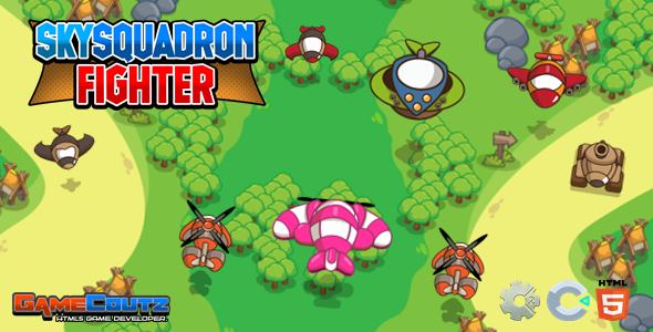 Sky Squadron Fighter - Construct Game - CodeCanyon Item for Sale