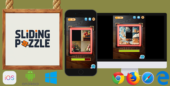 Sliding Puzzle Portrait - HTML5 Game (Phaser 3) - CodeCanyon Item for Sale