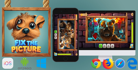 Fix the Picture - HTML5 Game (Phaser 3) - CodeCanyon Item for Sale