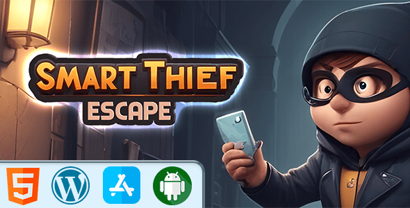 Smart Thief Escape Game - HTML5 Construct3 Game - CodeCanyon Item for Sale