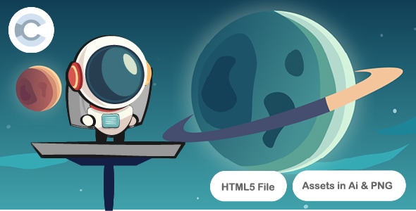 Astronaut Adventure | Endless | Construct 3 - CodeCanyon Item for Sale