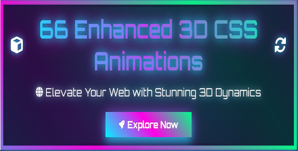 ✨ CSS 3D Animation Library 2025 – 66+ Enhanced Animations | Lightweight Animate.css Alternative - CodeCanyon Item for Sale