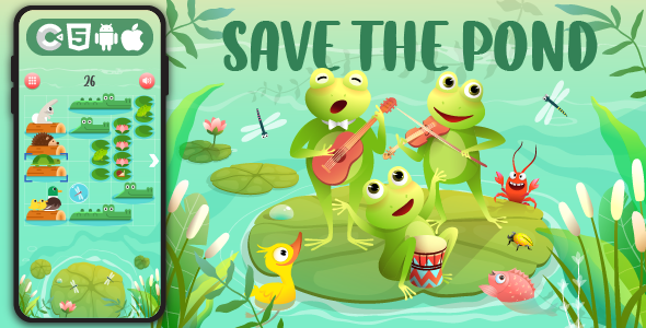 Save The Pond - HTML5 Game, Construct 3 - CodeCanyon Item for Sale