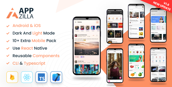 AppZilla - Mobile React Native UI KIT Elements Android + iOS - CodeCanyon Item for Sale