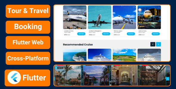 Tour and Travel Booking Website with Flutter Web Template | Travel Agency Website Flutter Web - CodeCanyon Item for Sale