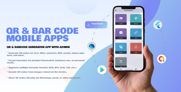 Generate and scan QR codes & barcodes | Full Kit - CodeCanyon Item for Sale