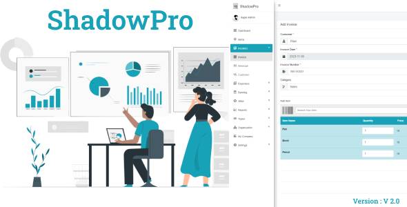 ShadowPro - Billing, Invoicing, Accounting & HRM Management - CodeCanyon Item for Sale