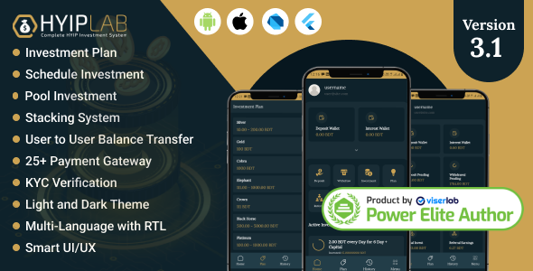 HYIPLab - Cross Platform Mobile Application - CodeCanyon Item for Sale