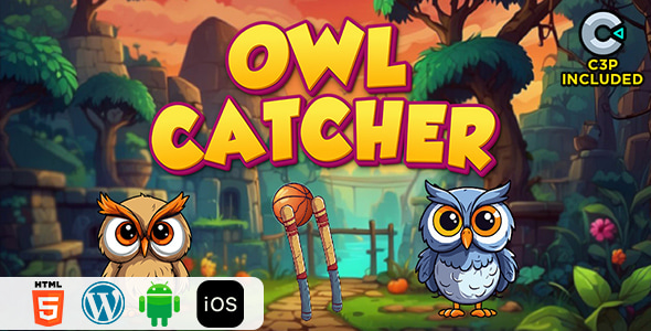 Owl Catcher HTML5 Construct 3 Game - CodeCanyon Item for Sale