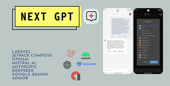 NextGPT - Multi Model GPT Android App - CodeCanyon Item for Sale