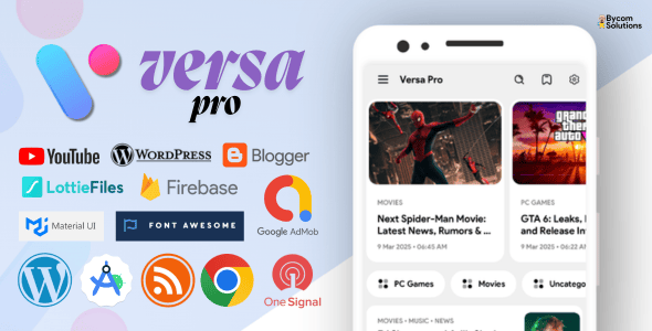 Versa Pro - Ultimate Multipurpose Android App - CodeCanyon Item for Sale