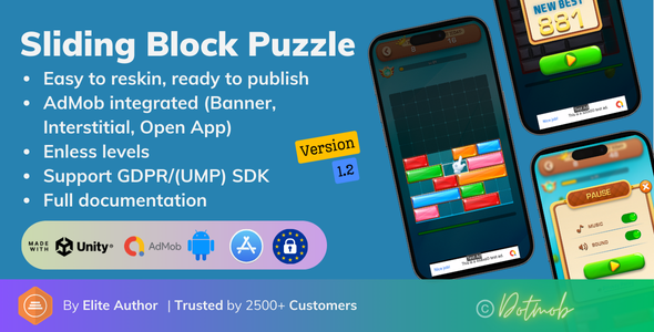 Sliding Block Puzzle - Unity Complete Project - CodeCanyon Item for Sale