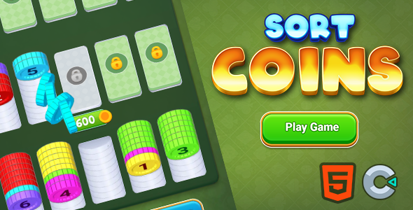 Coin Sort - Html5 (Construct3) - CodeCanyon Item for Sale