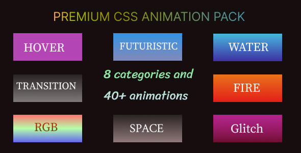Exclusive CSS Animation Pack - CodeCanyon Item for Sale