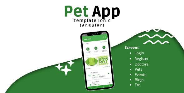 Template Pet App Ionic - CodeCanyon Item for Sale