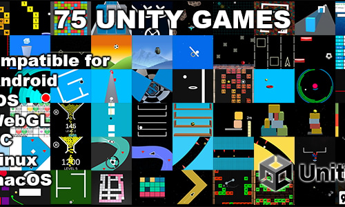 75 Unity Games Bundle | Unity Source Code, Mobile & PC, AdMob ...