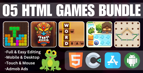 05 HTML5 Games Bundle - Construct 3 - CodeCanyon Item for Sale