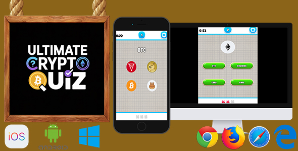 Ultimate Crypto Quiz - HTML5 Game (Phaser 3) - CodeCanyon Item for Sale