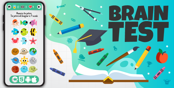 Brain Test - Master Match HTML5 Game, Construct 3 - CodeCanyon Item for Sale