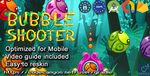 Bubble Shooter (Admob + GDPR + Android Studio) - CodeCanyon Item for Sale