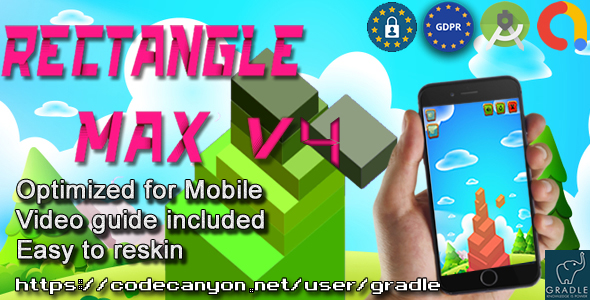 Rectangle Max (Admob + GDPR + Android Studio) - CodeCanyon Item for Sale