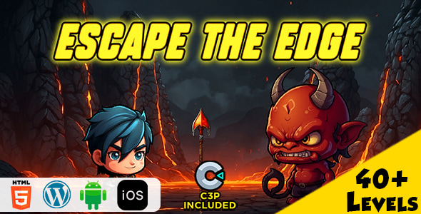 Escape The Edge HTML5 Construct 3 Game - CodeCanyon Item for Sale