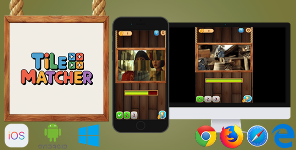 Tile Matcher - HTML5 Game (Phaser 3) - CodeCanyon Item for Sale