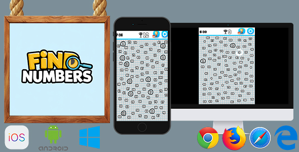 Find Numbers - HTML5 Game (Phaser 3) - CodeCanyon Item for Sale