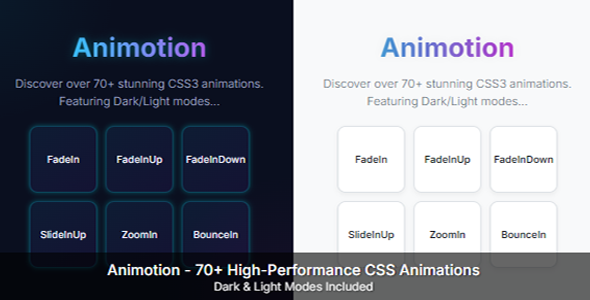 ✨ Animotion – Lightweight CSS Animation Library (70+ Effects) | Modern Animate.css Alternative with - CodeCanyon Item for Sale