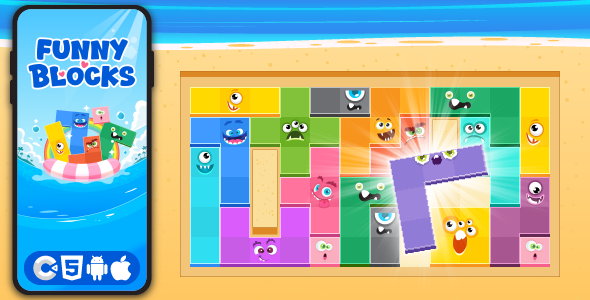 Funny Block - HTML5 Game, Construct 3 - CodeCanyon Item for Sale