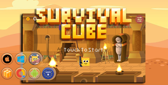 Survival Cube Game Template - CodeCanyon Item for Sale