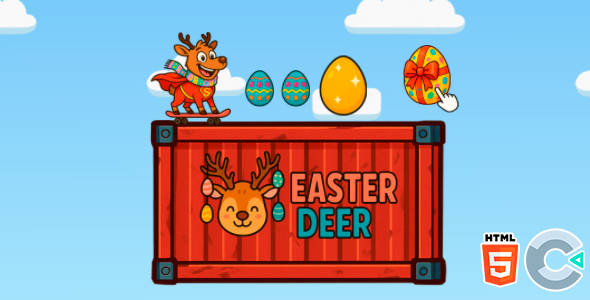 Easter Deer - HTML5 Game - Construct 3 - CodeCanyon Item for Sale