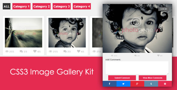 CSS3 Image Gallery Kit - CodeCanyon Item for Sale