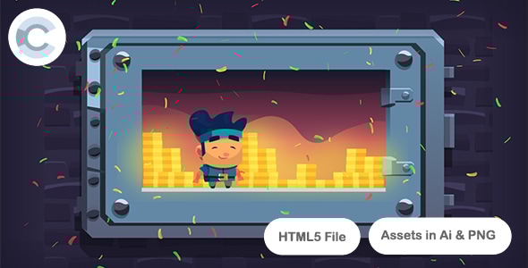 The Vault Thief | 80 Levels | Construct 3 - CodeCanyon Item for Sale