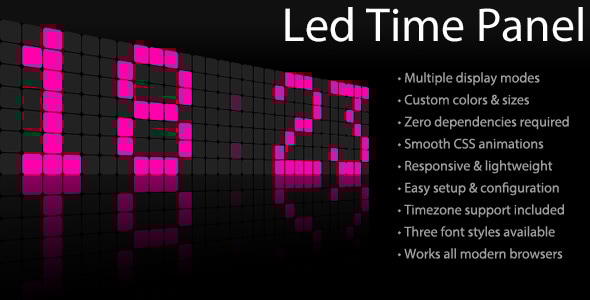 Led Time Panel - CodeCanyon Item for Sale