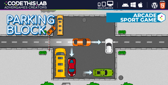 Parking Block - HTML5 Puzzle Game - CodeCanyon Item for Sale