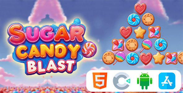Sugar Candy Blast - HTML5 Construct3 Game - CodeCanyon Item for Sale