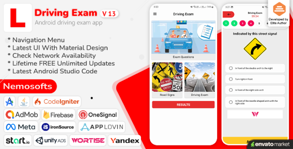 Driving Exam Android App - CodeCanyon Item for Sale