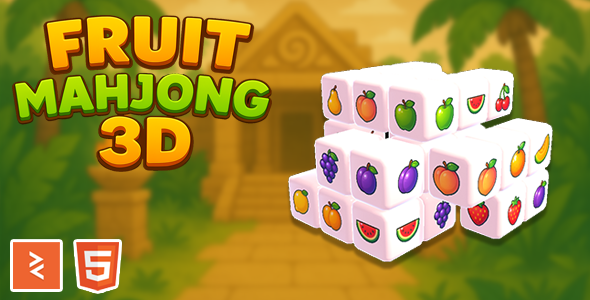 Fruit Mahjong 3D - HTML5 Game - Playcanvas - CodeCanyon Item for Sale