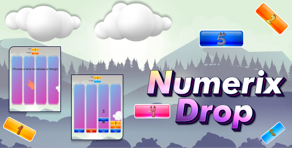 Numerix Drop – HTML5 Puzzle Game (Construct 3 + AdMob) - CodeCanyon Item for Sale