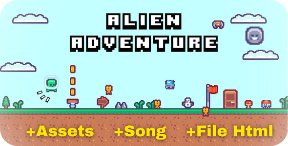 Construct 2/3 Game – Alien Adventure Platformer | HTML5 Game - CodeCanyon Item for Sale