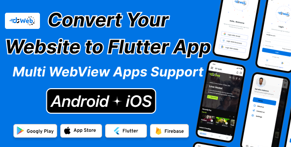 DTWeb – Convert Website to a Flutter App | Multi WebView Apps with ...
