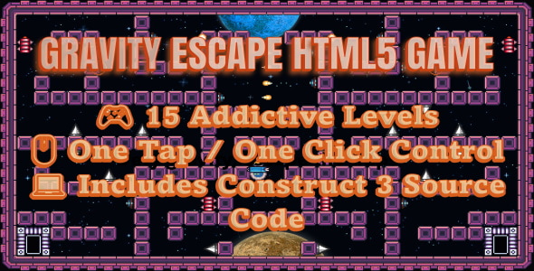 Gravity Escape - HTML5 Game - CodeCanyon Item for Sale