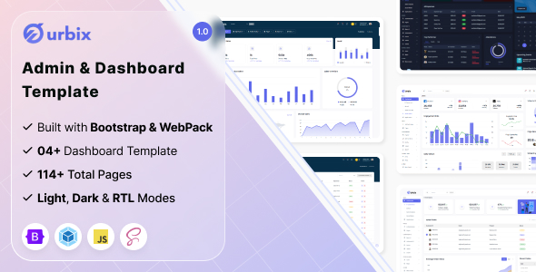 Urbix - Bootstrap Admin & Dashboard Template - CodeCanyon Item for Sale