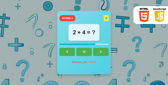 Quick Math Duel - HTML5 Math Game with Javascript - CodeCanyon Item for Sale
